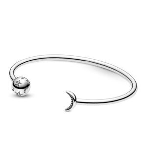 Pandora Moments Moon & Stars Open Bangle